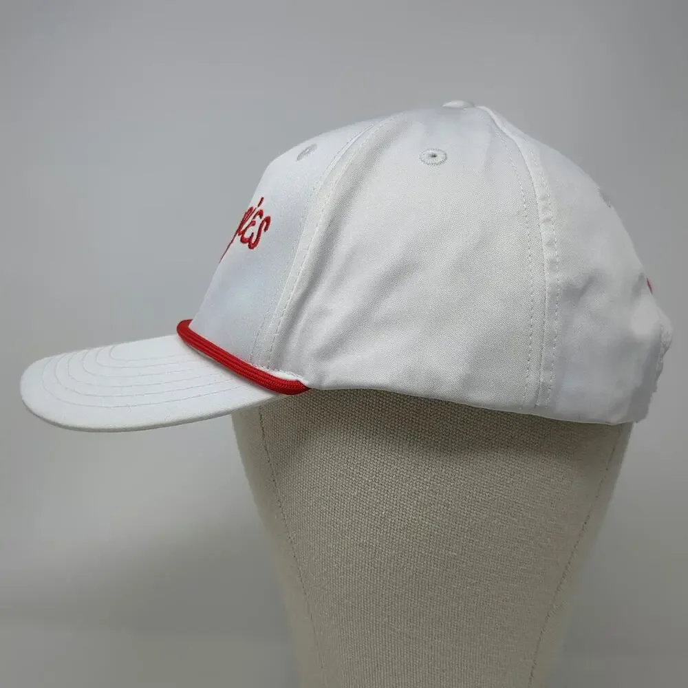 Wawa 5 Panel White One Size Hoagies Red Rope Script Snapback Polyester Hat